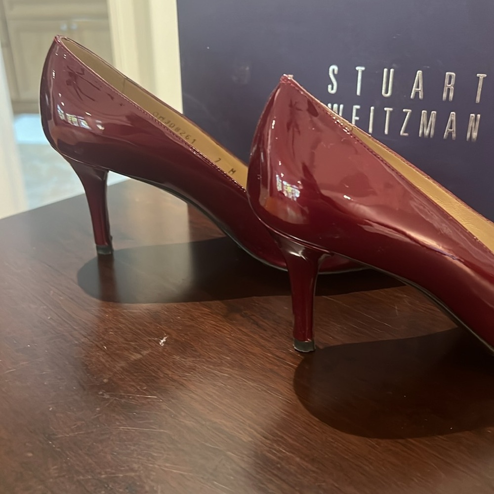 Stuart Weitzman Red Patent Heels - image 3